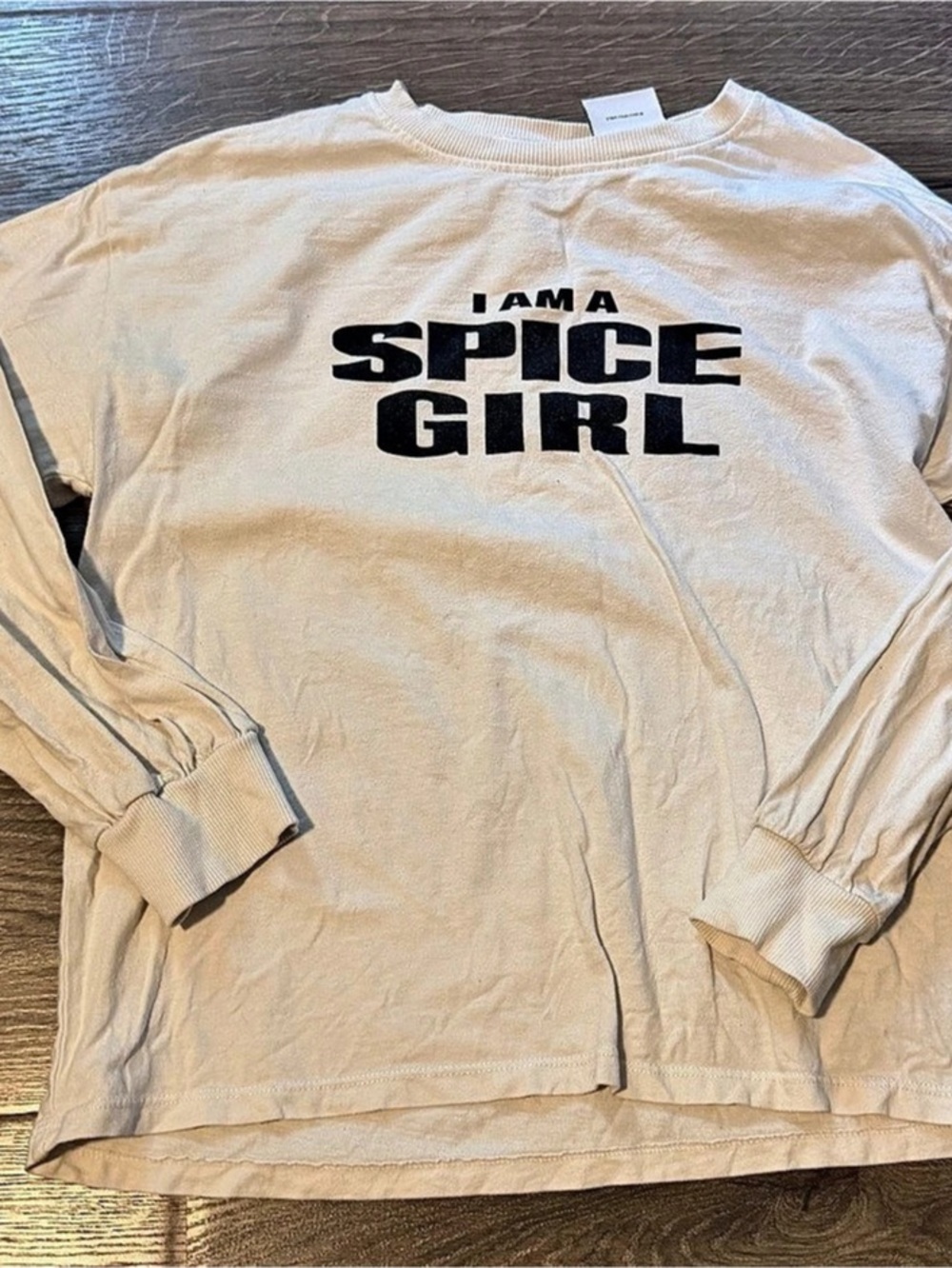 Zara Spice Graphic Longsleeve Shirts Girls 11-12 Cotton